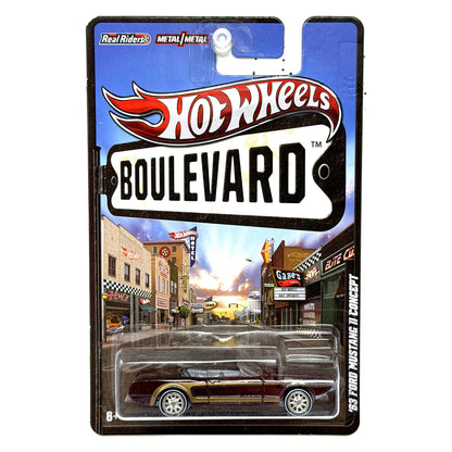 Hot Wheels Boulevard 1963 Ford Mustang II Concept 1:64 Diecast Real Riders
