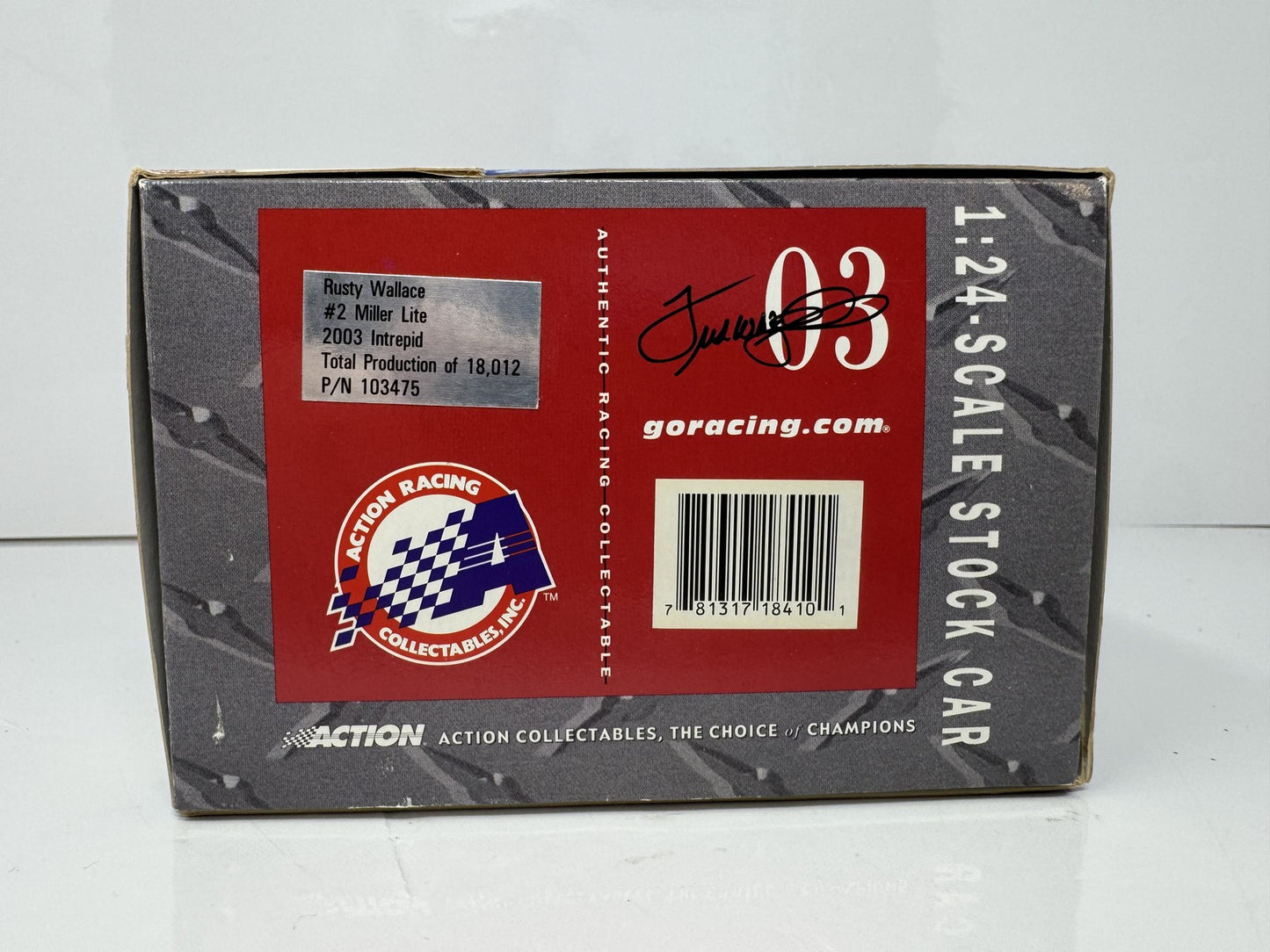 Action Nascar Rusty Wallace #2 Miller Lite 2003 Dodge Intrepid 1:24 Diecast