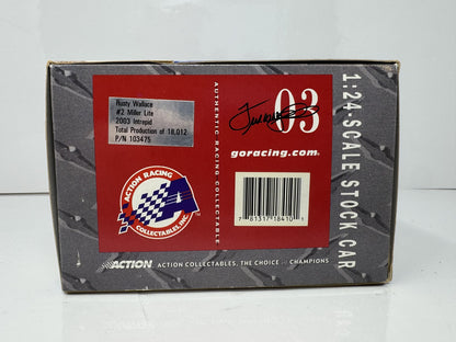 Action Nascar Rusty Wallace #2 Miller Lite 2003 Dodge Intrepid 1:24 Diecast