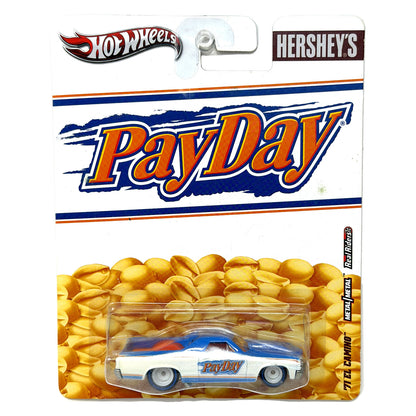 Hot Wheels Hershey's PayDay 1971 El Camino 1:64 Diecast Real Riders