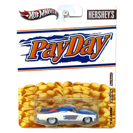 Hot Wheels Hershey's PayDay 1971 El Camino 1:64 Diecast Real Riders