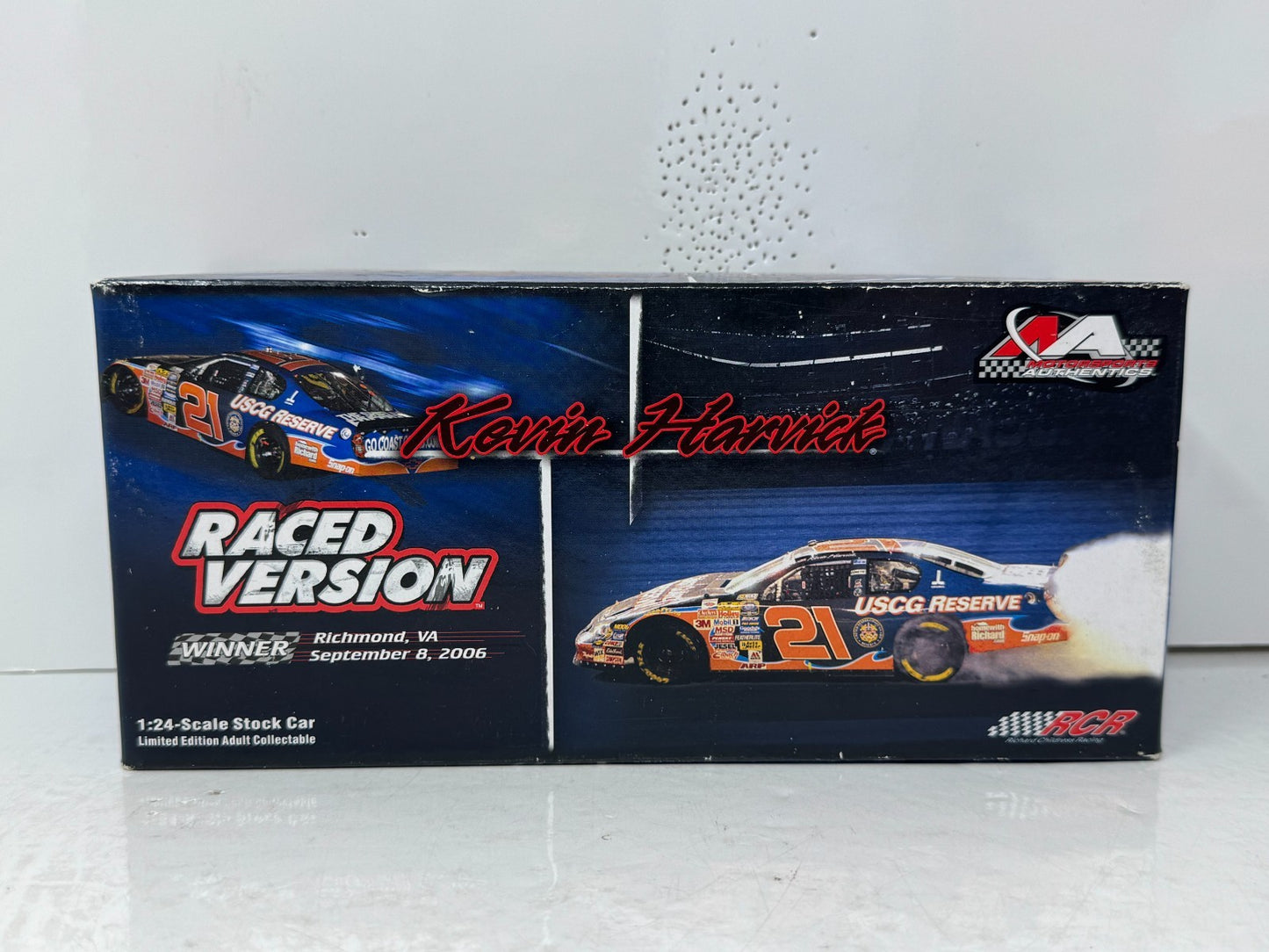 Motorsports Authentics Nascar #21 Kevin Harvick Richmond Win DEALER 1:24 Diecast