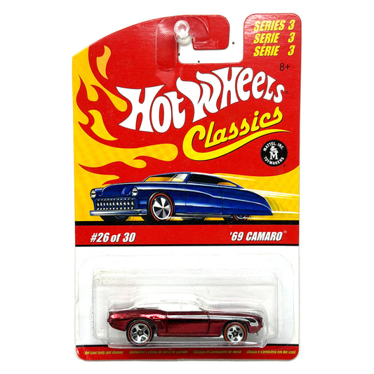 Hot Wheels Classics Series 3 1969 Chevrolet Camaro 1:64 Diecast Red