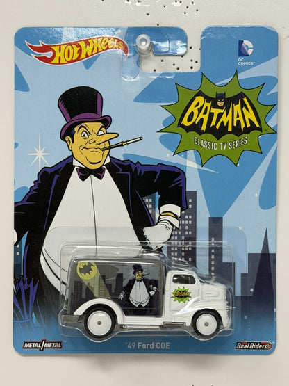 Hot Wheels Batman Classic TV Series 1949 Ford COE 1:64 Diecast Real Riders