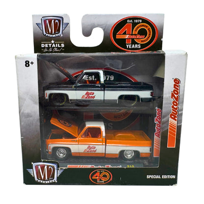 M2 Machines Auto Lift 1979 Chevrolet Scottsdale AutoZone 40 Years 1:64 Diecast