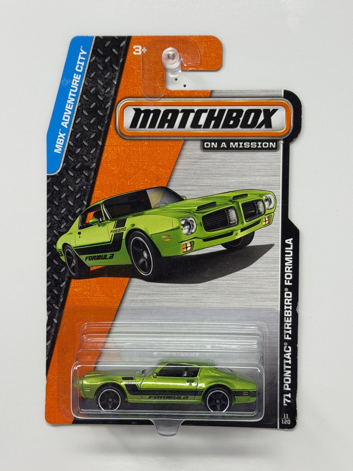 Matchbox Adventure City 1971 Pontiac Firebird Formula 1:64 Diecast Green