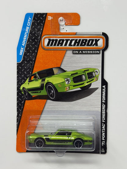 Matchbox Adventure City 1971 Pontiac Firebird Formula 1:64 Diecast Green