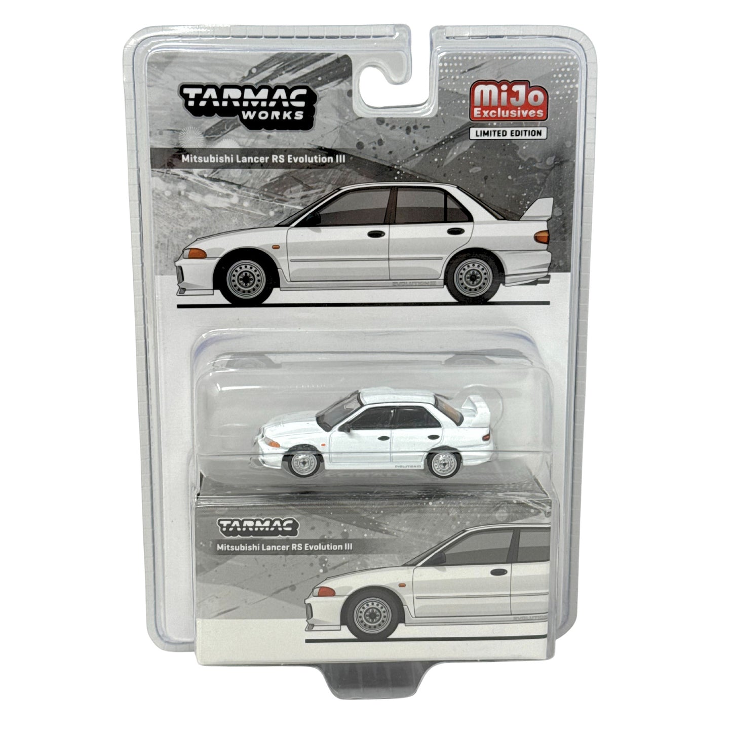 Tarmac Works MiJo Exclusive Mitsubishi Lancer RS Evolution III 1:64 Diecast