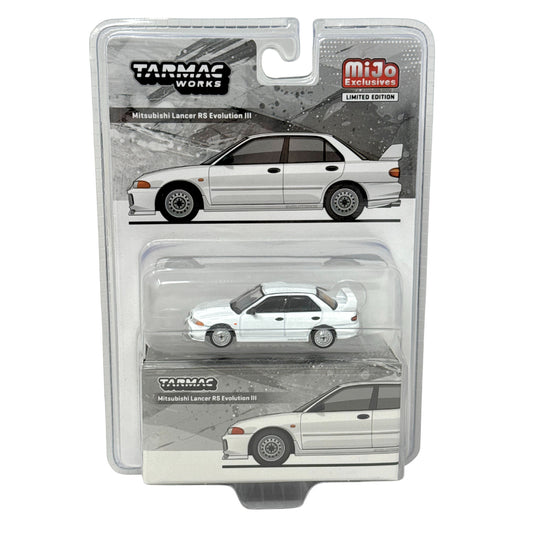 Tarmac Works MiJo Exclusive Mitsubishi Lancer RS Evolution III 1:64 Diecast