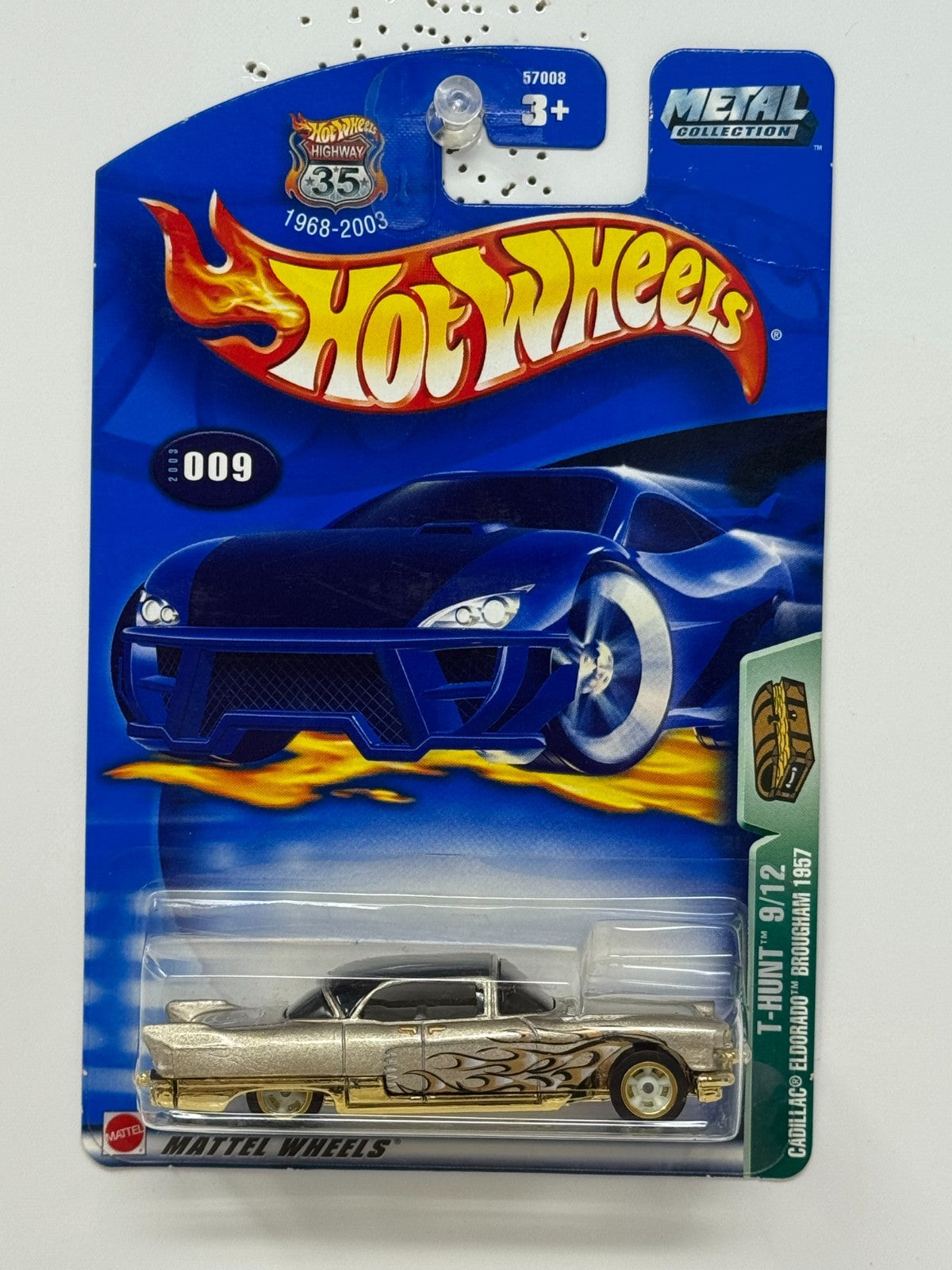 Hot Wheels T-Hunt 1957 Cadillac Eldorado Brougham 1:64 Diecast Real Riders