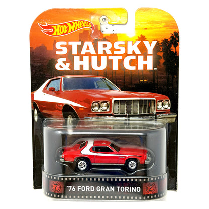Hot Wheels Retro Entertainment Starsky Hutch 1976 Ford Gran Torino 1:64 Diecast