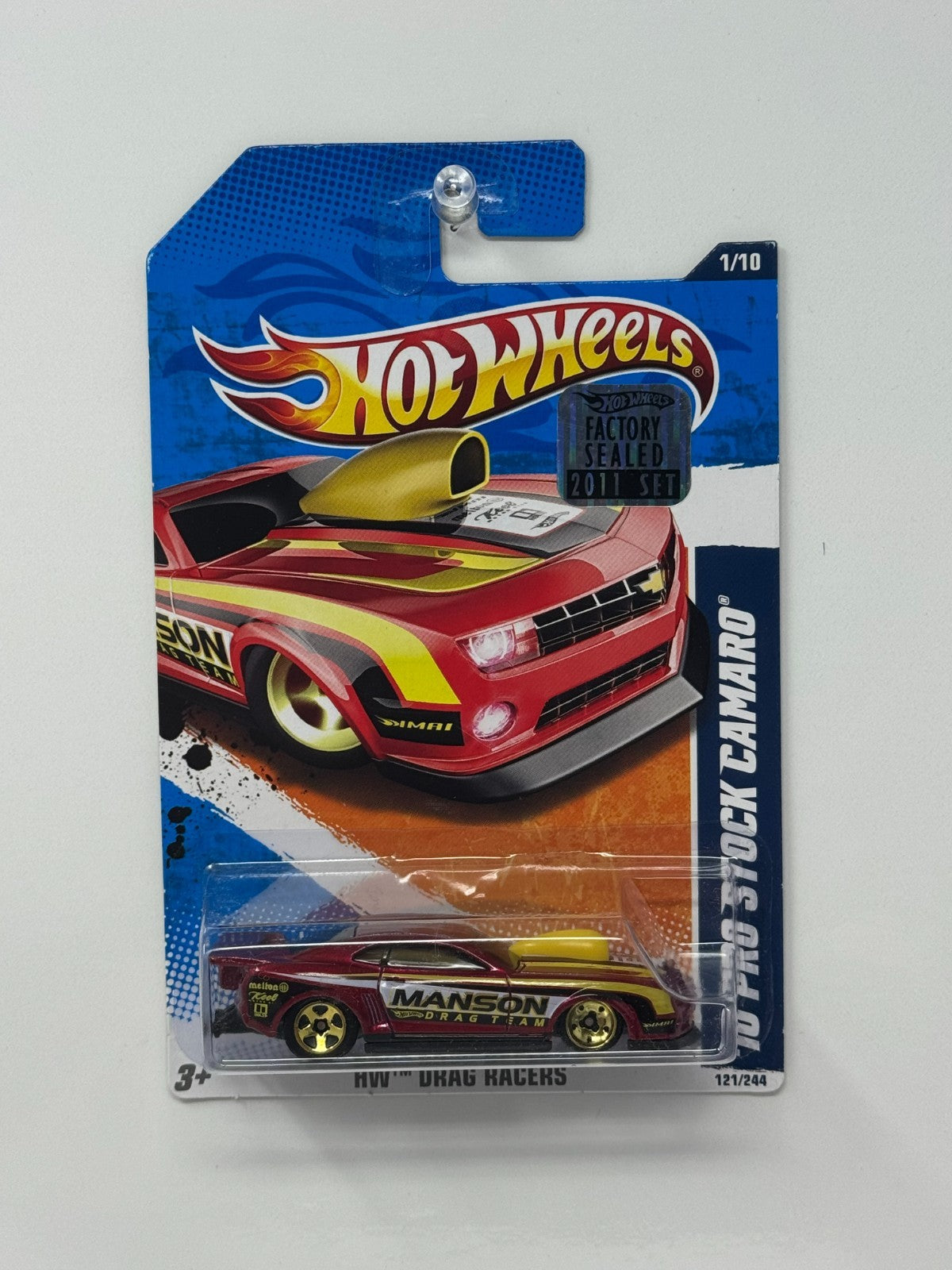 Hot Wheels Drag Racers Pro Stock Camaro 1:64 Diecast Factory Sealed Red Yellow