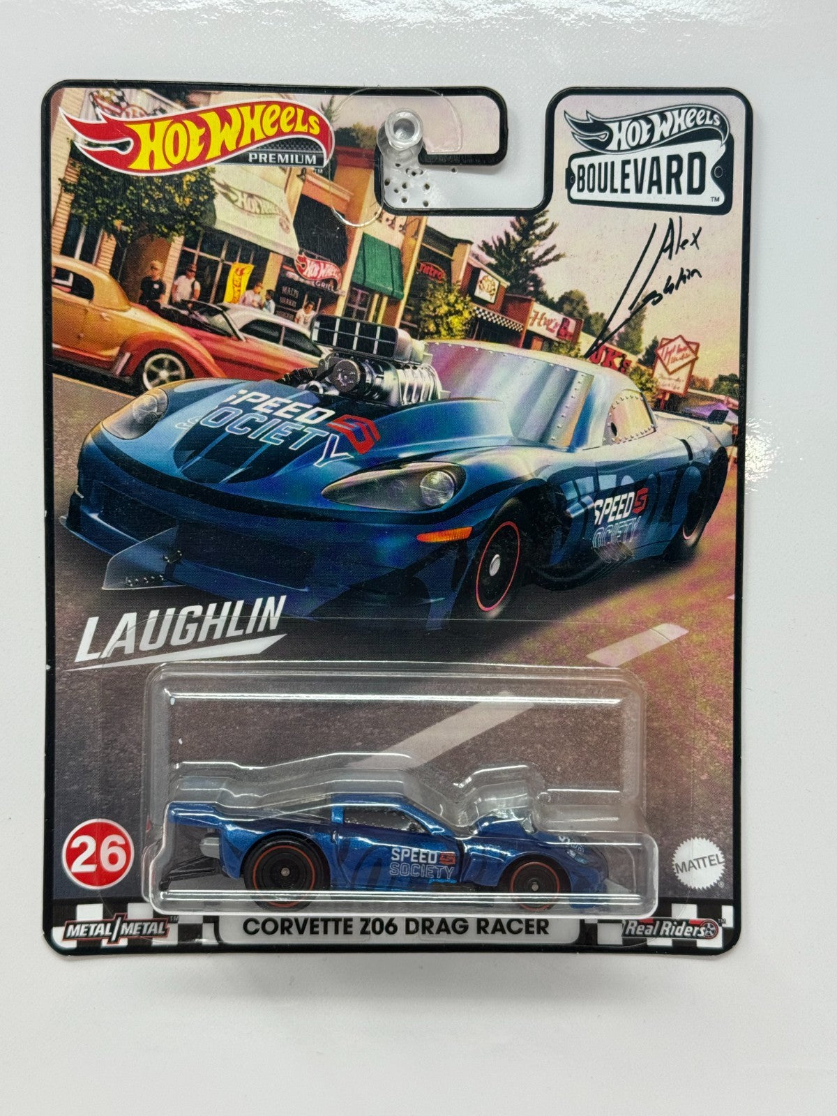 Hot Wheels Premium Boulevard #26 Corvette Z06 Drag Racer 1:64 Diecast