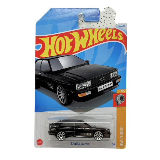 Hot Wheels Turbo 1987 Audi Quattro 1:64 Diecast Black