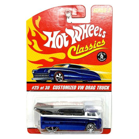 Hot Wheels Classics Series 2 Customized Volkswagen Drag Truck 1:64 Diecast Blue