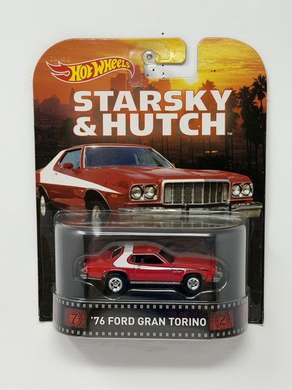 Hot Wheels Retro Entertainment Starsky Hutch 1976 Ford Gran Torino 1:64 Diecast