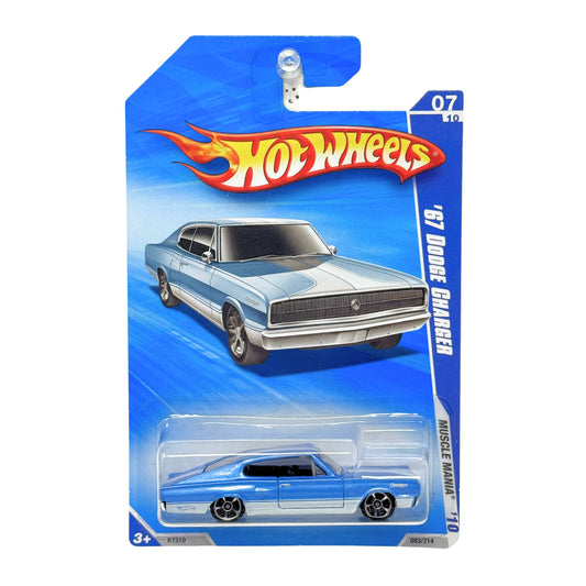 Hot Wheels Muscle Mania 1969 Dodge Charger 1:64 Diecast Blue White