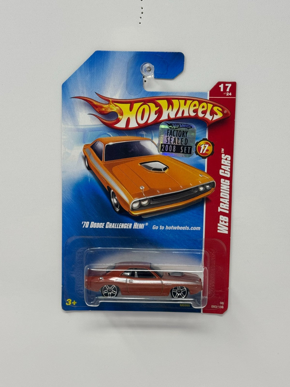 Hot Wheels Web Trading Cars 1970 Dodge Challenger Hemi 1:64 Diecast Bronze