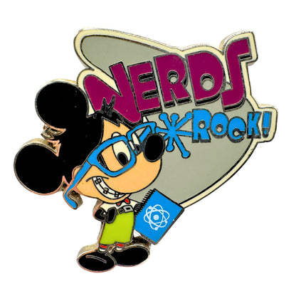 Disney Mickey Mouse Nerds Rock! Hip Lanyard Starter Trading Pin DC2S1