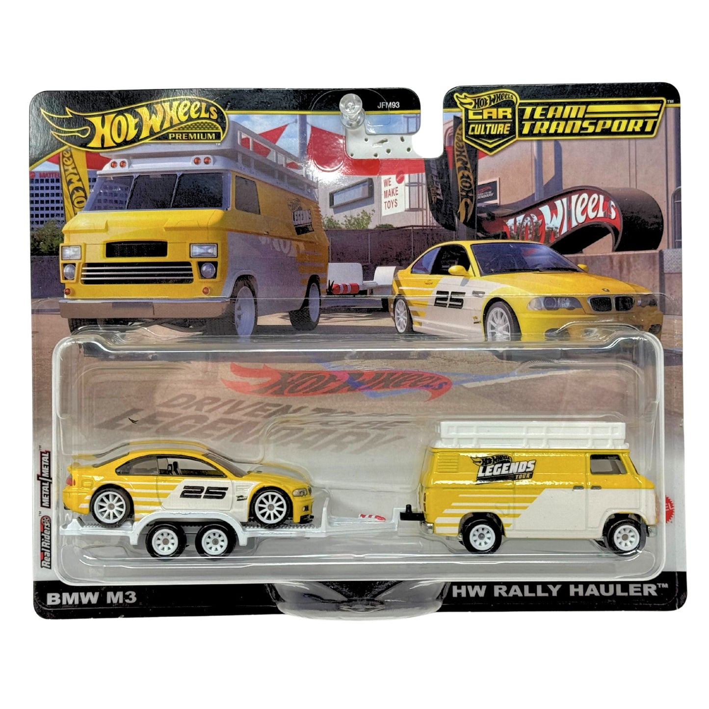 Hot Wheels Premium Team Transport BMW M3 & HW Rally Hauler 1:64 Diecast