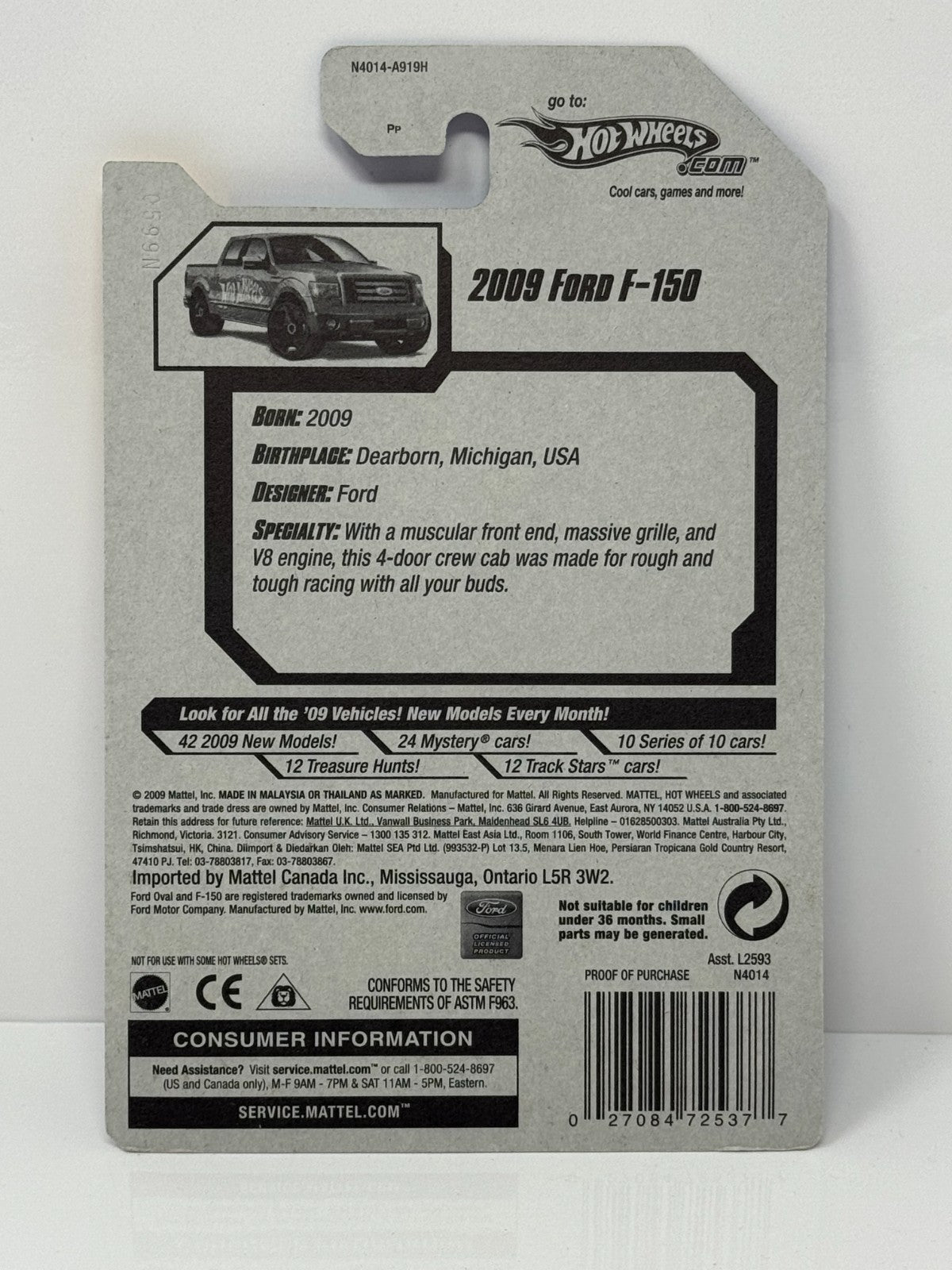 Hot Wheels New Models Ford F-150 1:64 Diecast Factory Sealed
