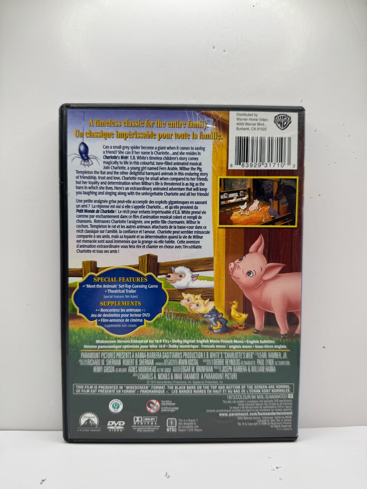 Charlotte's Web (DVD) E.B. White's Timeless Classic Family