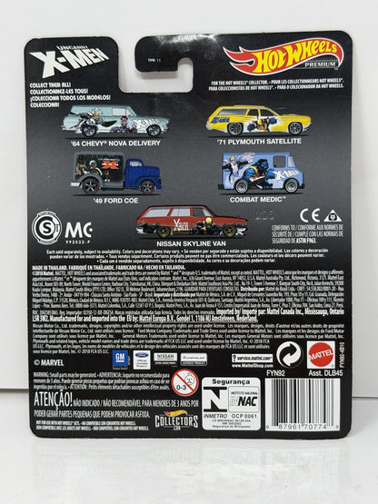 Hot Wheels Premium Marvel Uncanny X-Men Combat Medic 1:64 Diecast Real Riders