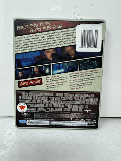 Doom (Blu-ray) Steelbook Dwayne Johnson Sci-Fi Good Condition!!!