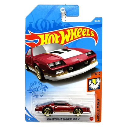 Hot Wheels Muscle Mania 1985 Chevrolet Camaro IROC-Z 1:64 Diecast Red