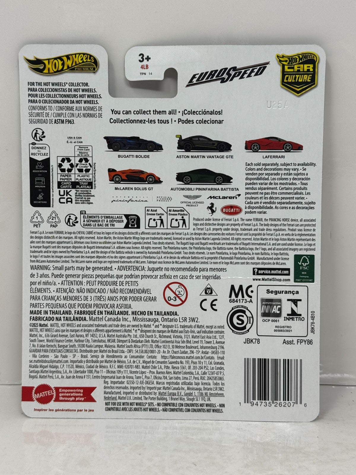 Hot Wheels Premium EuroSpeed McLaren Solus GT 1:64 Diecast