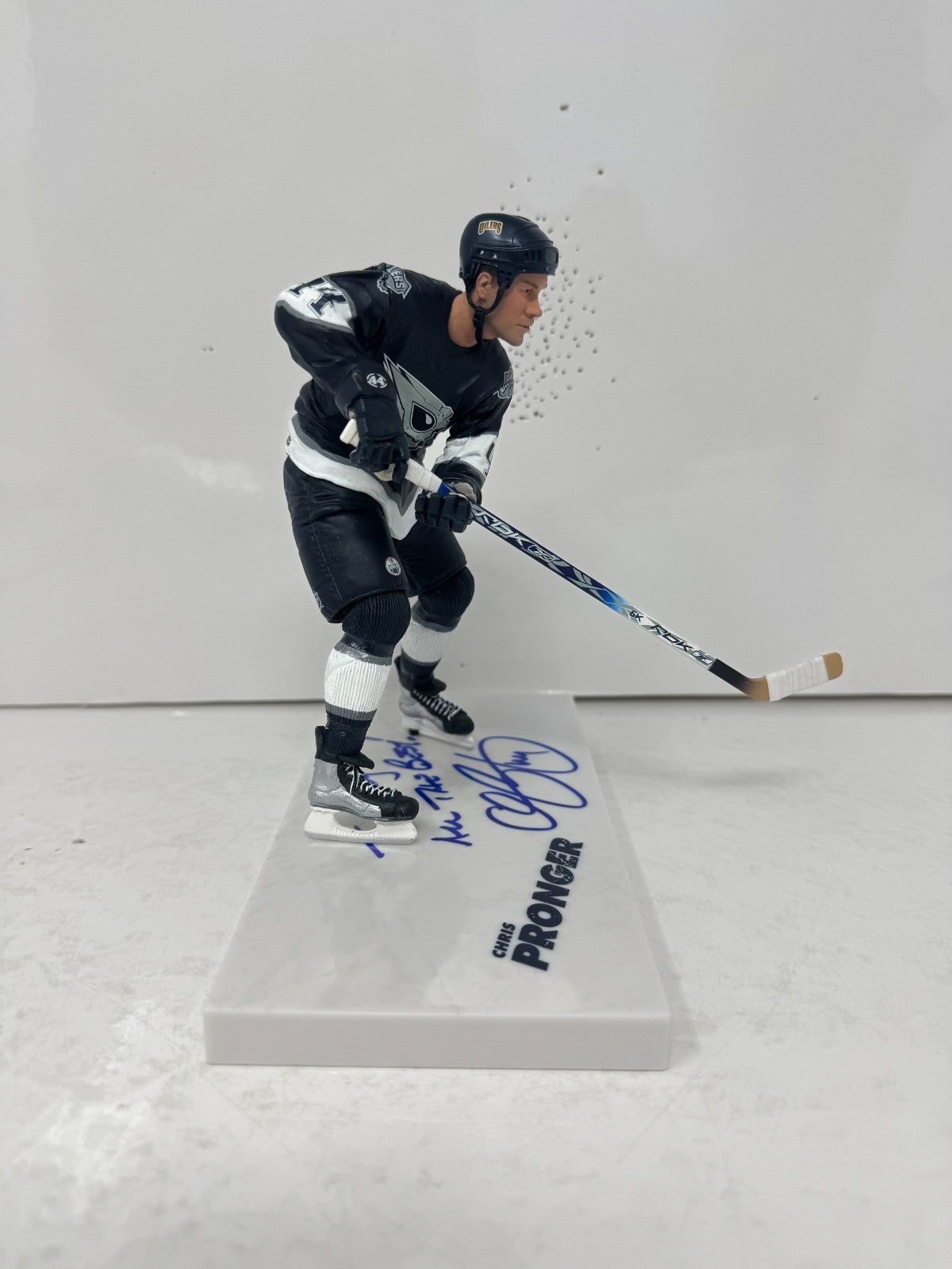 McFarlane NHL Chris Pronger Edmonton Oilers Figure Auto Signed