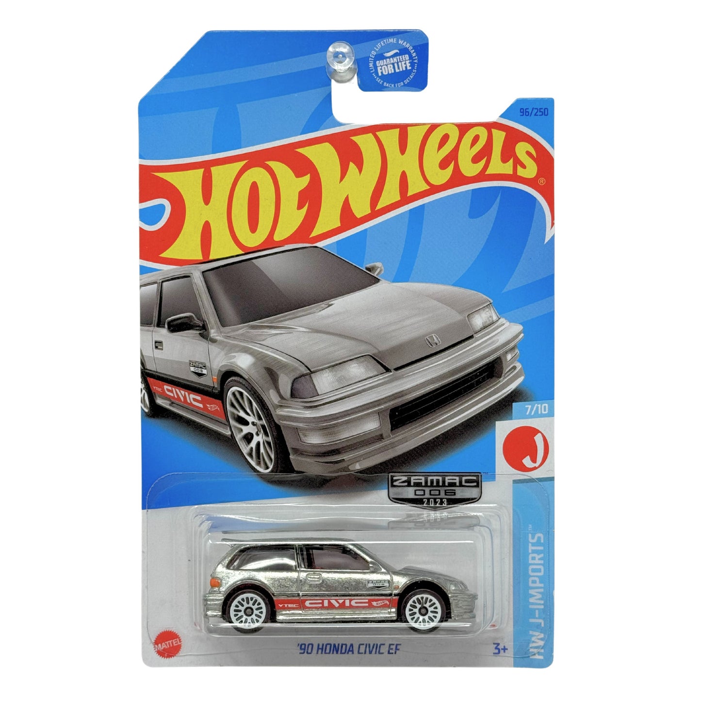 Hot Wheels HW J-Imports 1990 Honda Civic EF ZAMAC 1:64 Diecast