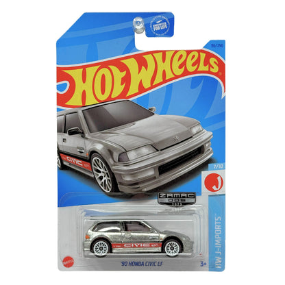 Hot Wheels HW J-Imports 1990 Honda Civic EF ZAMAC 1:64 Diecast