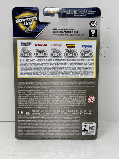 Hot Wheels Monster Jam 25th Anniversary Max-D Silver Collection 1:64 Diecast