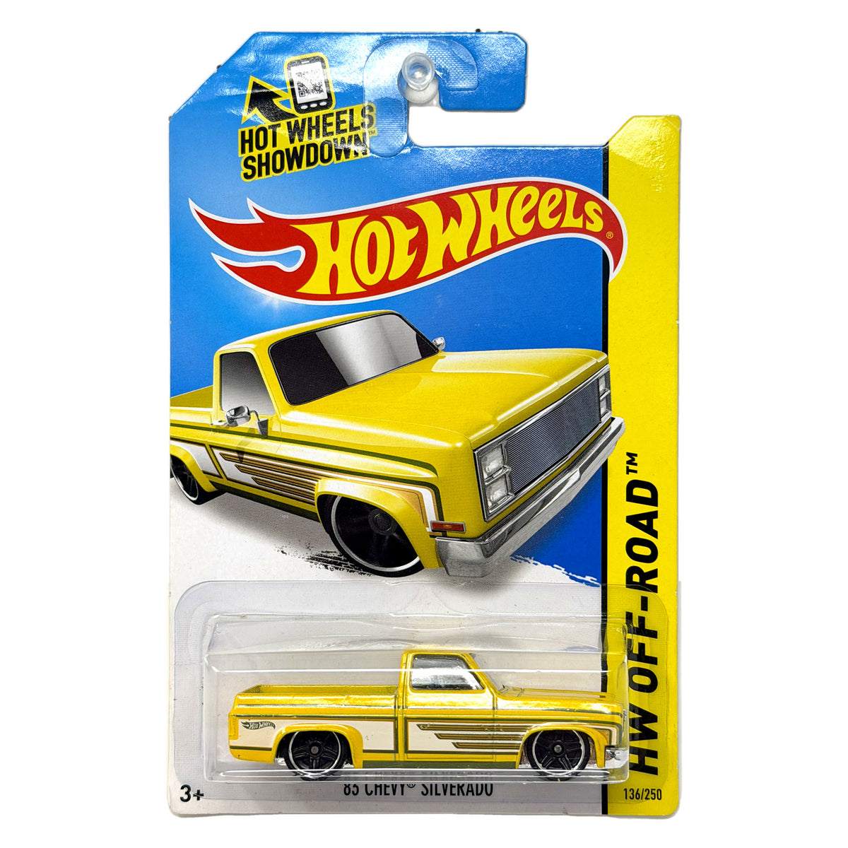 Hot Wheels HW Off-Road 1983 Chevy Silverado 1:64 Diecast Yellow V2