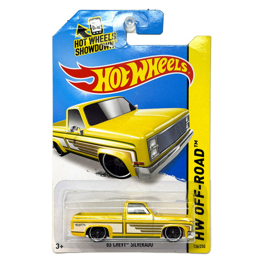 Hot Wheels HW Off-Road 1983 Chevy Silverado 1:64 Diecast Yellow V2
