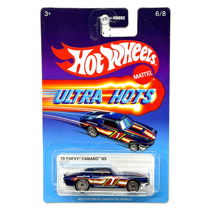 Hot Wheels Ultra Hots 1970 Chevrolet Camaro RS 1:64 Diecast Blue