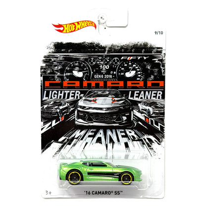 Hot Wheels Lighter Leaner Meaner 2016 Camaro SS 1:64 Diecast Green