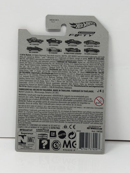 Hot Wheels Camaro Fifty 1995 Chevrolet Camaro Convertible 1:64 Diecast Blue