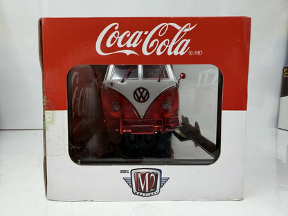 M2 Machines Coca-Cola 1960 Volkswagen Microbus CHASE 1:24 Diecast Red White