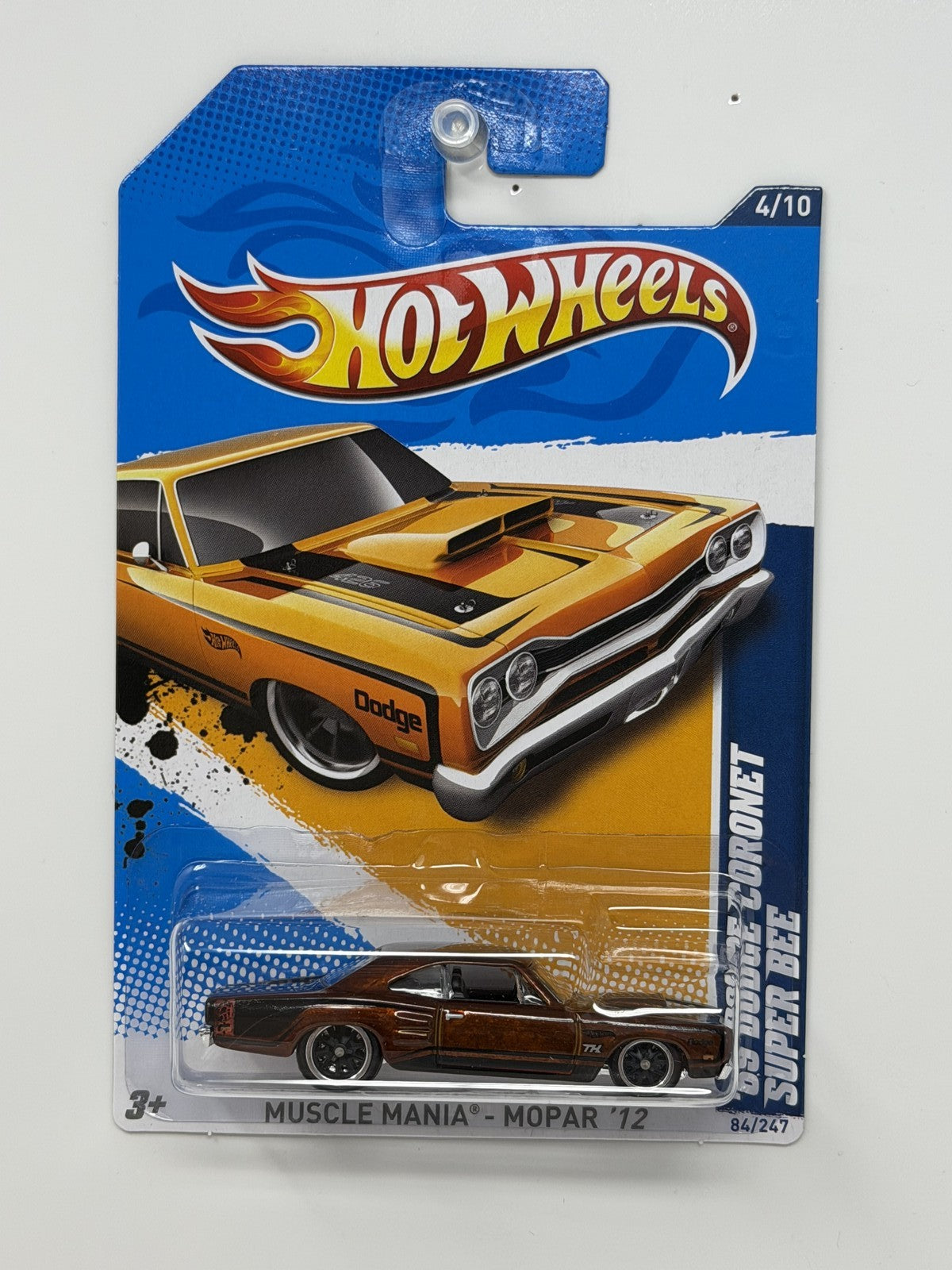 Hot Wheels Super Treasure Hunt 1969 Dodge Coronet Super Bee 1:64 Diecast STH