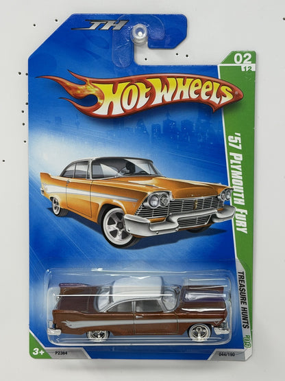 Hot Wheels Super Treasure Hunt 1957 Plymouth Fury 1:64 Diecast Brown STH