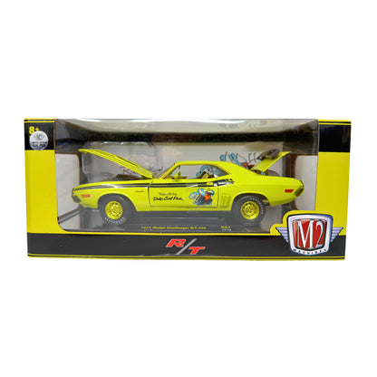 M2 Machines Scat Pack 1971 Dodge Challenger R/T 440 CHASE 1:24 Diecast Yellow