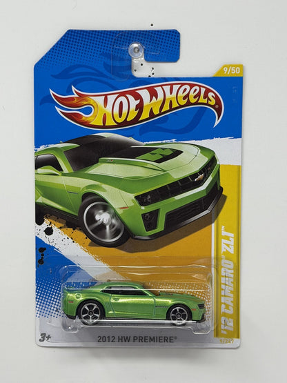 Hot Wheels HW Premiere 2012 Chevrolet Camaro ZL1 1:64 Diecast Green