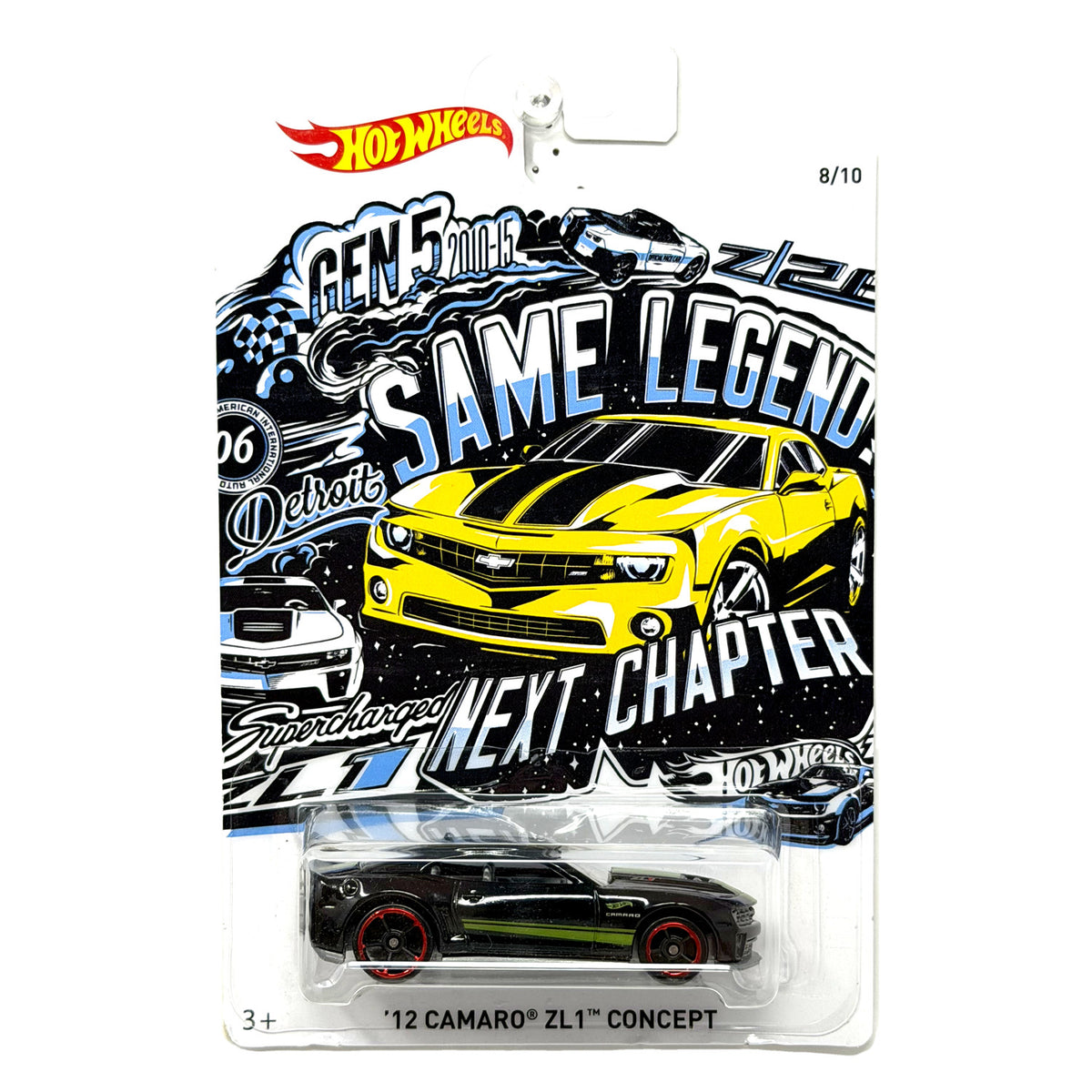 Hot Wheels Same Legend Next Chapter 2012 Camaro ZL1 Concept 1:64 Diecast Black