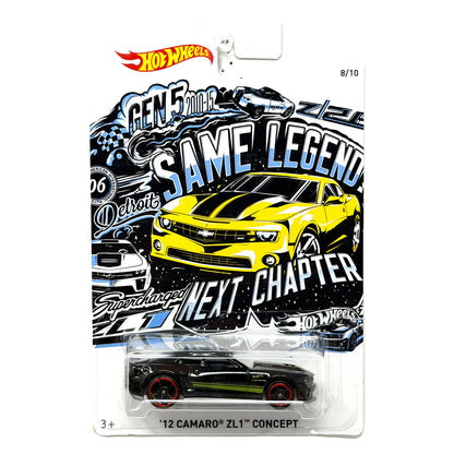 Hot Wheels Same Legend Next Chapter 2012 Camaro ZL1 Concept 1:64 Diecast Black