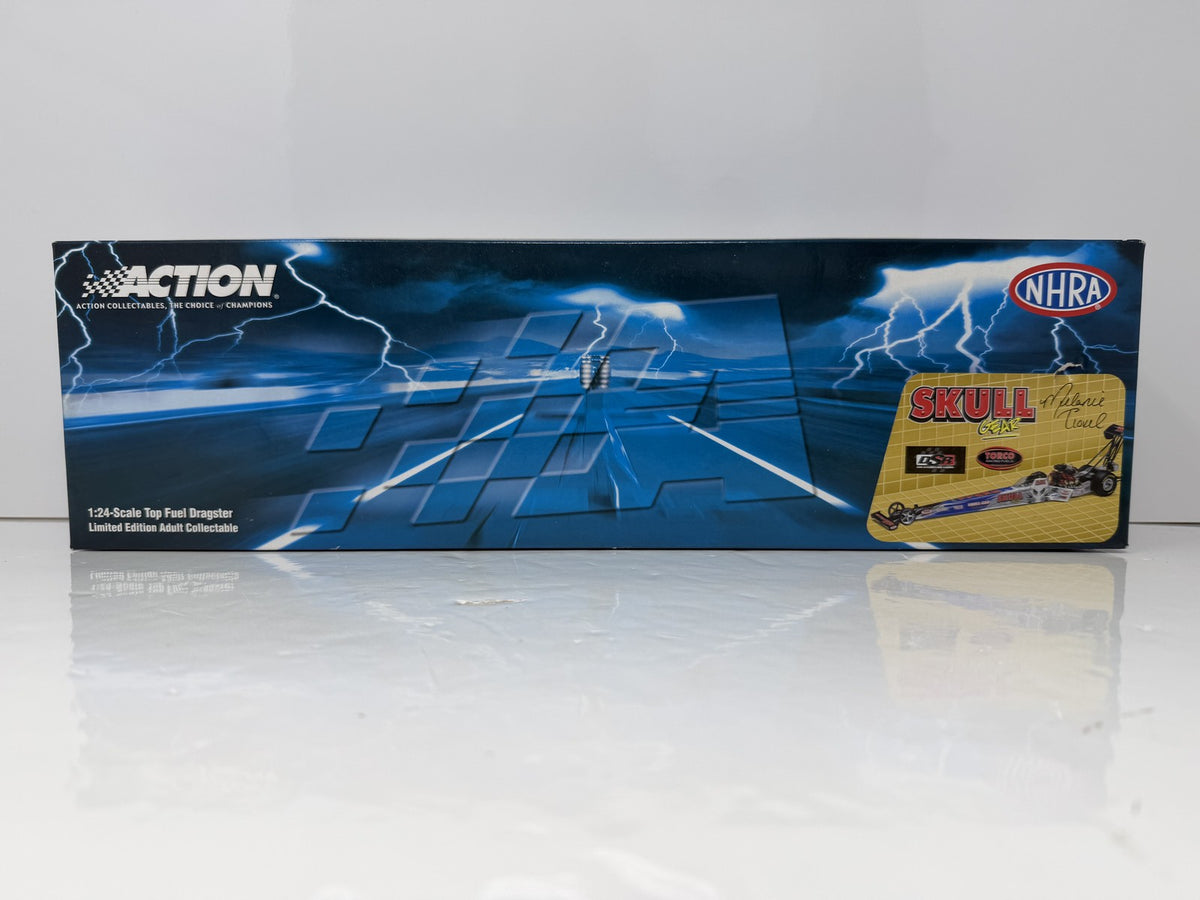 Action NHRA 2006 Melanie Troxel Skull Gear RCCA Color Chrome Top Fuel Dragster 1:24 Diecast Silver Blue Black 1 of 240
