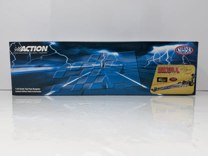 Action NHRA 2006 Melanie Troxel Skull Gear RCCA Color Chrome Top Fuel Dragster 1:24 Diecast Silver Blue Black 1 of 240