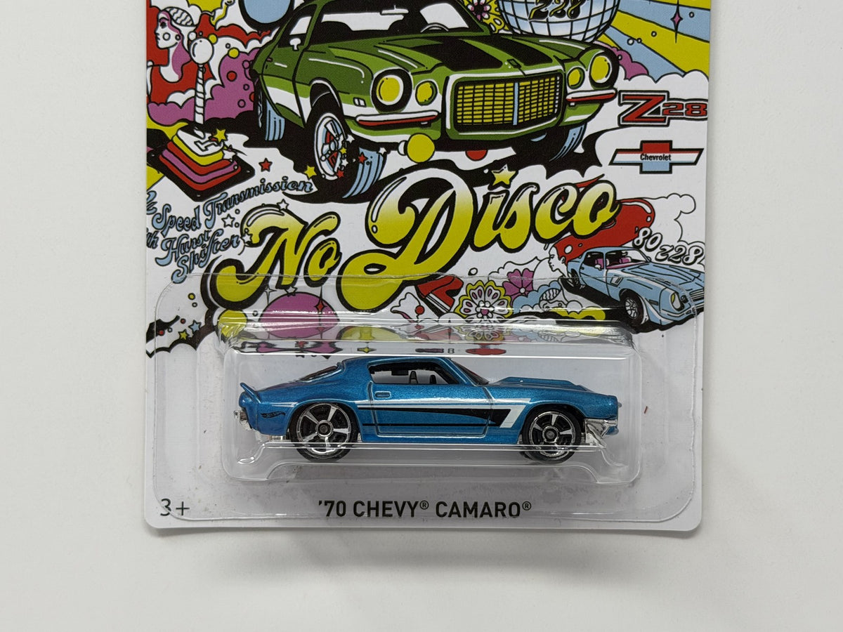 Hot Wheels All Hustle No Disco 1970 Chevrolet Camaro 1:64 Diecast Blue