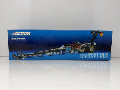 Action NHRA 2005 Dave Grubnic Zantrex-3 Top Fuel Dragster 1:24 Diecast Blue Black RCCA Color Chrome 1 of 120